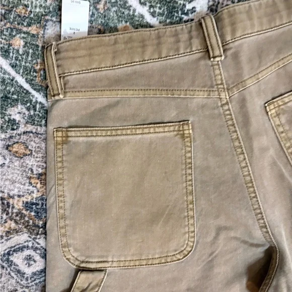 NWT Gap Women's  Baggy Cargo Khaki Pants Tan Cargo Pants Size 2 Petite - Picture 11 of 16
